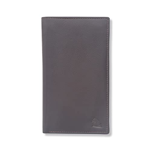 Image of KARA Tan Unisex Genuine Leather Wallet | Suitable for Credit Debit Card with 16 Cards Slots Leather Wallet for Men & Women | Money Purse for Men | 1 Currency Compartment | Wallets for Men & Women