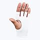 DSC Atmos1 Fingerless Lycra Back Cricket Batting Inner Gloves | Color: White | Size: Mens | Material: Cotton | with PVC Cuffs | Superior Rubber Grip | ‎Slip Resistant | Breathable