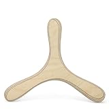 LAMEY bumerang - DVERG natur Dreiflügler Bumerang für Kinder & Anfänger, handgefetigt aus finnischer Birke, Rechtshänder*in