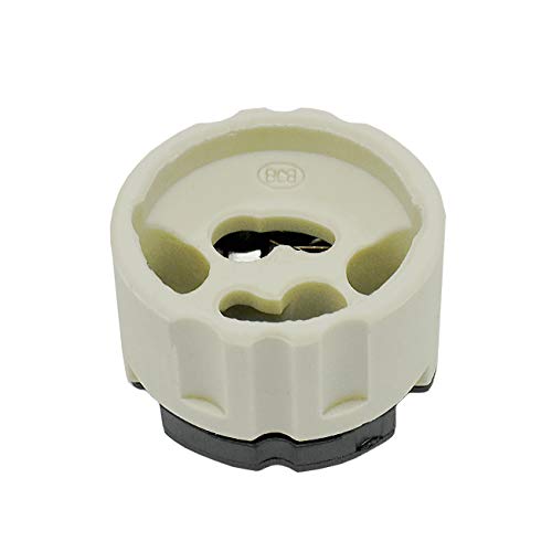 Preisvergleich Produktbild GU10 Halogenlampenfassung für Hochvolt Lampen Fassung mit Steckanschluss - hochwertige Qualität geprüft