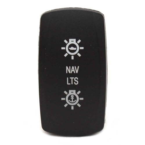 Carling On/Off/On Contura V Boat Rocker Switch | NAV LTS 10 Spade 12V