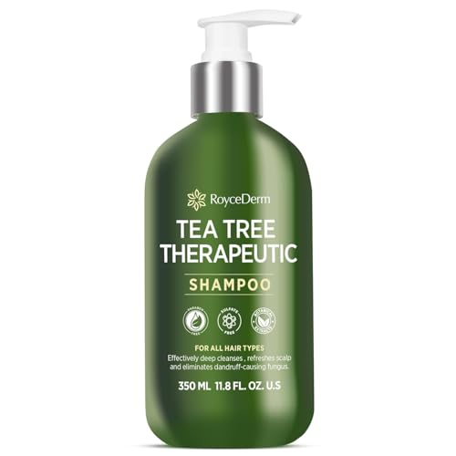 Tea Tree Shampoo For Scalp Fungal: Folliculitis Shampoo for Dry Scalp, Dandruff, and Itchy Scalp - Medicated Clarifying shampoo with Tea Tree Oil, Paraben & Sulfate Free