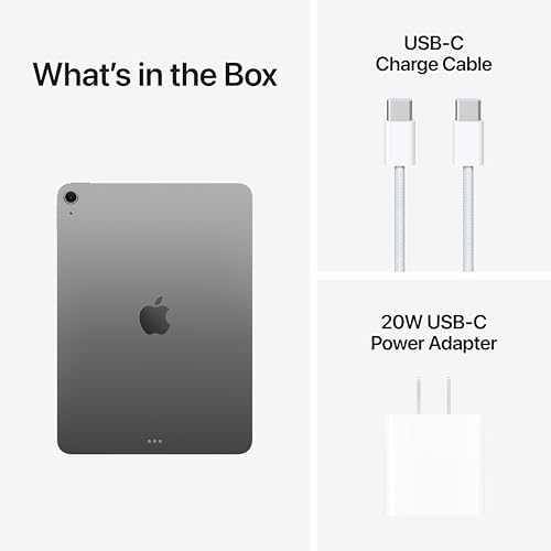 Apple iPad Air 11-inch with M3 chip: Apple Intelligence, 128 GB, 12MP Front/Back Camera, Wi-Fi 6E, Touch ID, All-Day Battery Life β Space Grey - 3