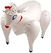 Islander Fashions Gonflable Mouton Blow Up Jouet Adulte Poule Nuit Stag Party Costume Accessoires (Inflatable Sheep 54cm) Pack of 3