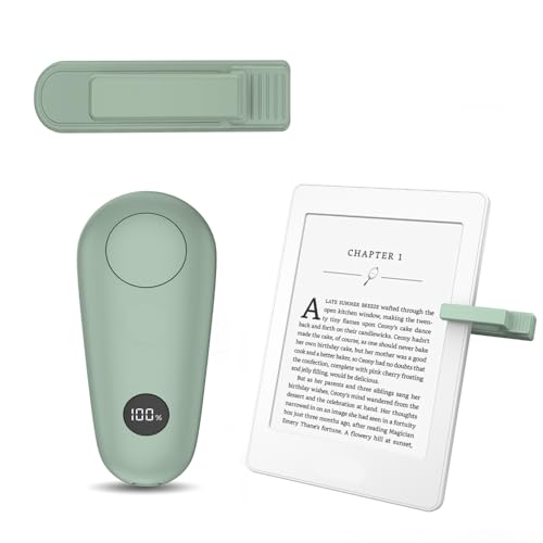 Volteador de páginas a control remoto RF para accesorios de Kindle Paperwhite Scribe, clicker de volteo de página para iPad, lectura de novelas, grabación de video con cámara de teléfono, disparador