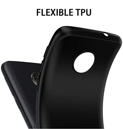 Image of Mobile Back Cover Case for Motorola Moto G6 Plus (Silicone Case|CameraProtection|Black SC1510)