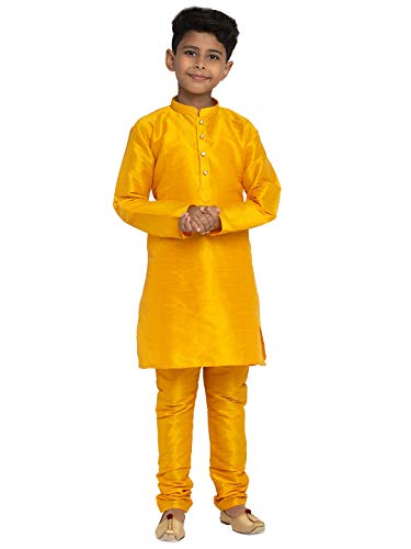 Image of KRAFT INDIA Boys Silk Kurta Churidar