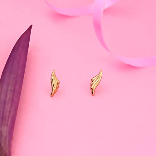 24Kt Plated Frill Stud Earrings