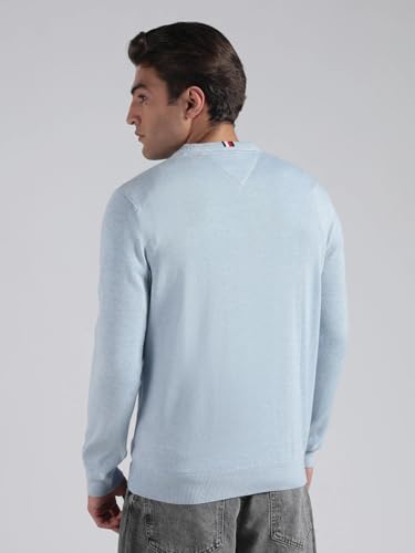 Image of Solid Regular fit Cotton Sweater