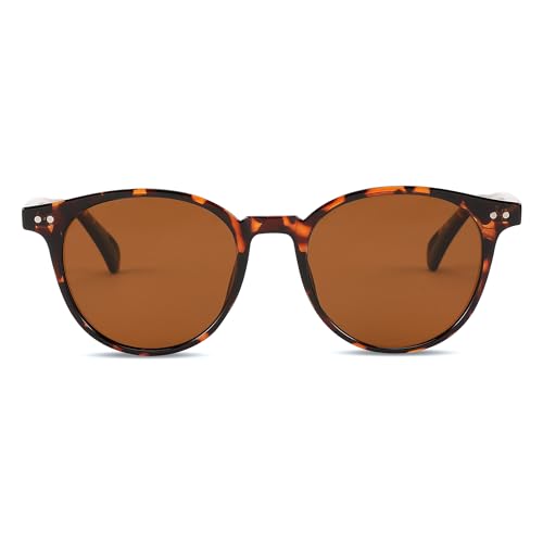 FEISEDY Retro Round Polarized Sunglasses Women Men Trending Shades Fashion Circle Sun Glasses B28084