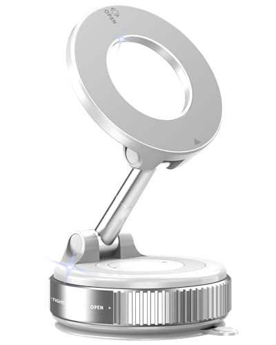 MSXTTLY Vacuum Magnetic Phone Holder for Car Suction Cup Phone