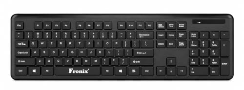Image of FKW501 Full Size Wireless Chocolate Key Computer Keyboard with 1 Led Function, Black Color | 104-keys | Compatible for Windows, Desktop. Laptop | All in one with 10 M keystrokes