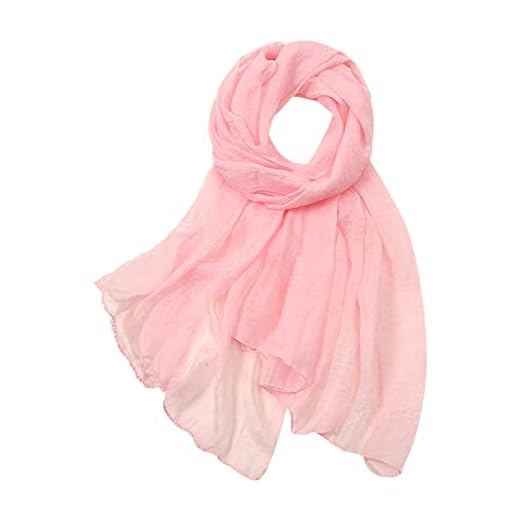 Hat Scarf And Glove Set for Women Women Summer Casual Colorful Multicolor Solid Color Chiffon Thin Regular Silk Scarf Scarf T Shirt Scarf Necklace (Pink, One Size)