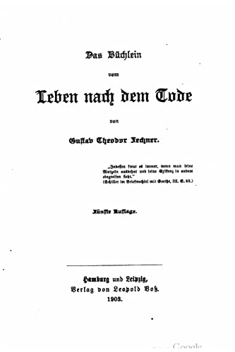Das Büchlein vom Leben nach dem Tode (German Edition)