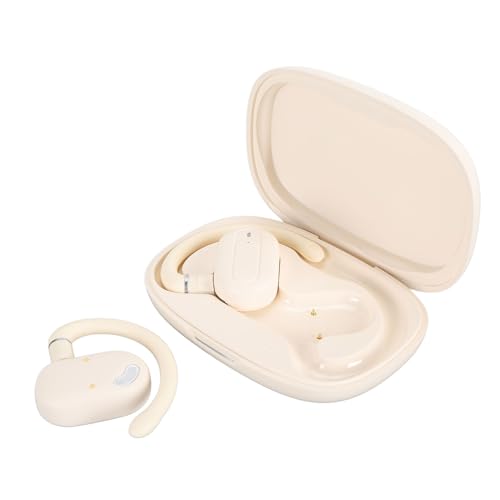 Elprico Auriculares Inalámbricos de Conducción ósea,Auriculares Bluetooth con Oreja Abierta con Ganchos para la Oreja y Micrófono,IPX7 a Prueba de Agua,Auriculares Deportivos para