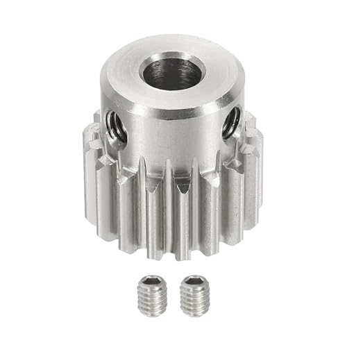 Image of sourcing map 1 Mod 17T Spur Gear 6mm Bore, 304 Stainless Steel Pinion Gear, 20°Pressure Angle, for Spur Rack and RC Model Car or Motor DIY(15mm)