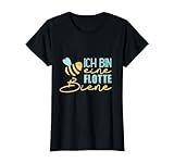 Damen Ich bin eine flotte Biene Honig Spruch Imker Wespe Geschenk T-Shirt