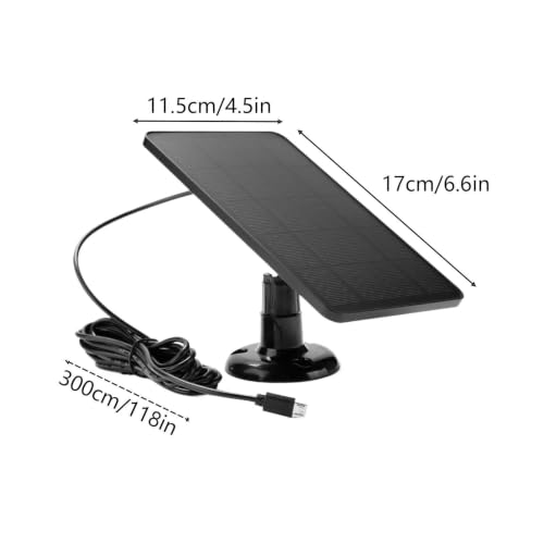 Panel solar para cámara de seguridad de 10W para balcones y terrazas 6