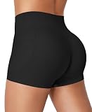 ZAAYO Sport Short Damen mit Tasches 3.6" Invisible Scrunch Gym Booty Short