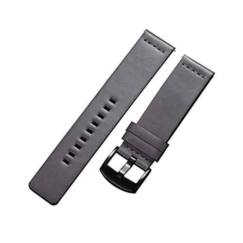 Bracelet montre cuir de vache lisse haut de gamme avec fermoir à broche robuste