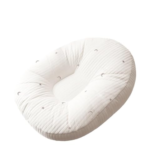Image of Juaugusep Baby Feeding Pillow Nursing Pillow for Breastfeeding Bottle Feeding with Soft Removable Cover for Newborns, Infants &Moms Washable (White, 76cm*60cm)