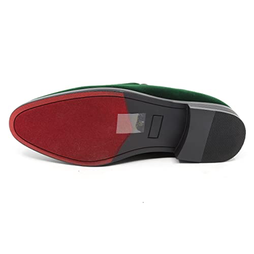 Image of Men's Vintage Velvet Designer Classic Dress Tuxedo Smoking Slipper Loafer Slip On Shoes Arthur-02
