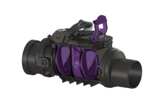 KESSEL Rückstaudoppelverschluss Staufix Control, DN90, freiliegend 770090