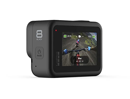 Gopro Hero8 Black Action Camera Bundle With Dual Battery Charger & Includes 3 Total Batteries With Case. #TOP6