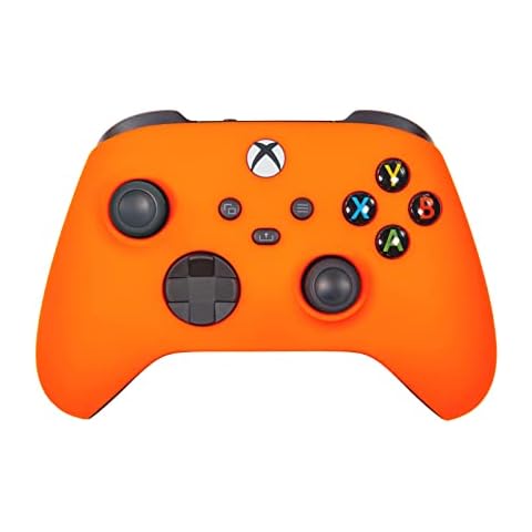 Xbox One Series X S Custom Soft Touch Controller - Soft Touch Feel, Added Grip, Neon Orange Color - Compatible with Xbox One, Series X, Series S Cover