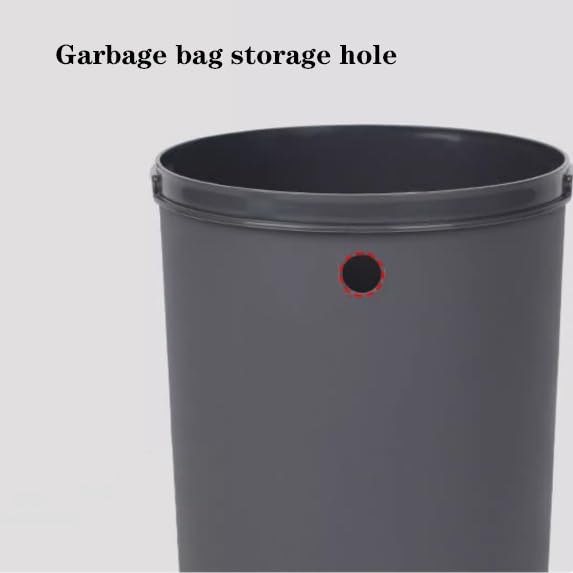 Poubelle de recyclage ouverte ronde pour îlot de cuisine contemporain