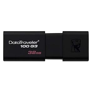 Kingston DT100G3 -DataTraveler 100 G3, USB 3.0, 3.1 Flash Drive, zwart