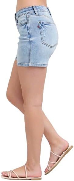 Judy Blue Mid Rise Vintage Wash Dad Shorts 15295 - Image 2