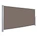 Produktbild SWANEW Seitenmarkise Ausziehbar für Balkon, Garten, Terrasse, Sichtschutz, Windschutz, Sonnenschutz, Wasserdicht, Reißfestigkeit, 180 x 300 cm, Braun Gartensichtschutz