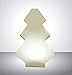 Produktbild Trango 7233L IP65 LED Tannenbaum Leuchtfigur *Shining Tree* Höhe: ca. 60cm in Weiß inkl. ca. 5 Meter Zuleitungskabel und 1x E27 LED Leuchtmittel Gartenlampe, Außenlampe, Außenleuchte, Gartenstrahler