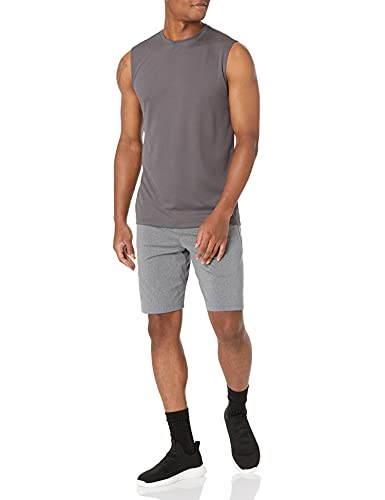 Image of Amazon Essentials Men's Active Performance Tech Muscle Sleeveless Top, Breathable Moisture Wicking Workout Shirt