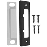 ノーブランド品 ステンレス製ドアストライクプレート ダブルタング室内ドア用ストライクプレート ドア補強キット セキュリティ強化用