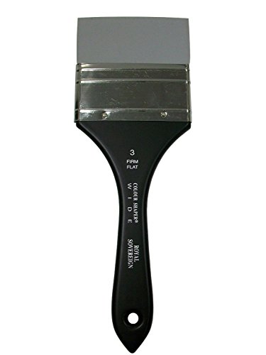 Pinceau large acrylique plat 75mm aux fibres dures de haute précision pour finitions
