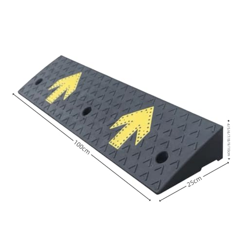 Rampas de caucho para bordillo, carga pesada 100x25x7cm miniatura 2