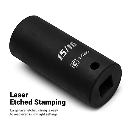 Capri Tools 1/2 In. Drive Deep Impact Socket Set, 7/16 To 1-1/4 In, Sae, 14-Piece #TOP4