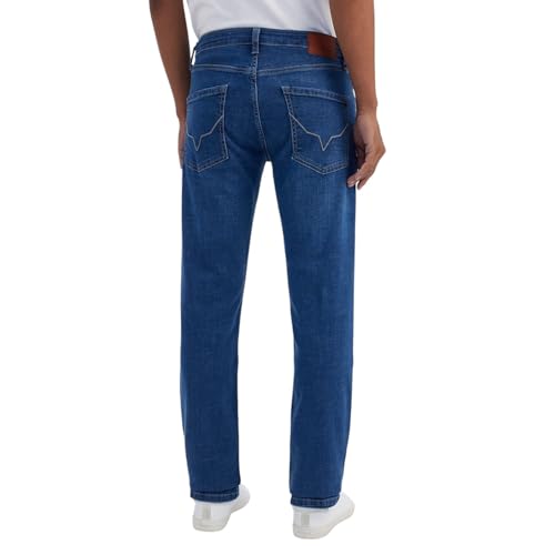 Image of Pepe Jeans Men's Straight Fit Jeans|Mid Rise |Stretchable Fabric| Jeans for Men | Available in Plus Size