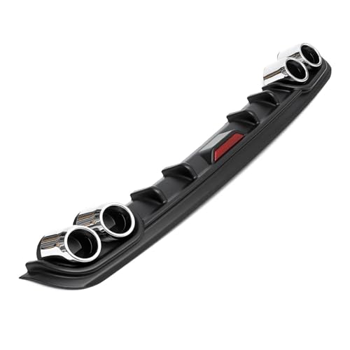 Difusor universal de ABS negro de 120cm para renovar el parachoques de tu coche de forma estética
