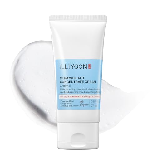 Illiyoon Ceramide Ato Concentrate Cream | Moisturizer for Dry & Sensitive Skin, 100hr Lasting...
