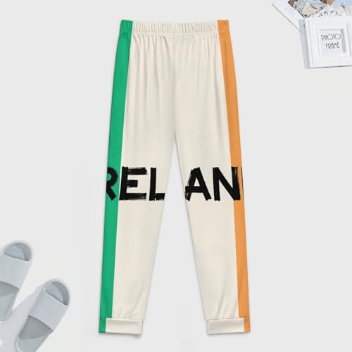 Vintage Ireland Irish Flag Breathable Mens Pajama Pants Lounge Sleep PJ Bottoms Sleepwear Jogger3