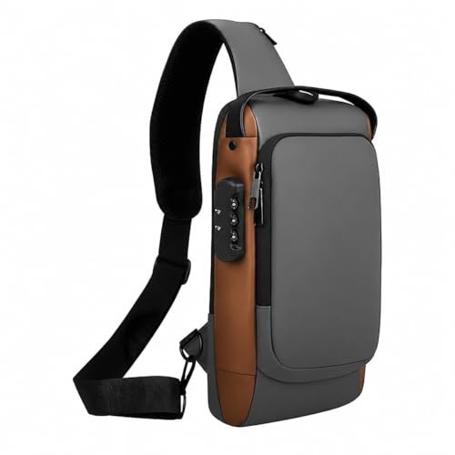 Image of Sling Bag for Men & Women- Crossbody Sling Bag for Travel, Cycling & Hiking | Waterproof Shoulder Bag with Compartment and Zipper Pockets