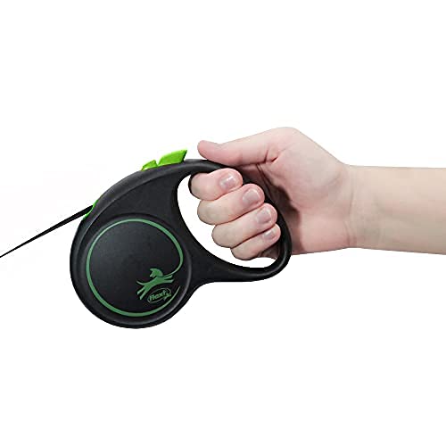 Guia FLEXI Black Design Fita M 5m - Verde