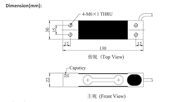 Single Point Beam Load Cell Compression Force Testing Platform Scale Sensor NA1-3KG