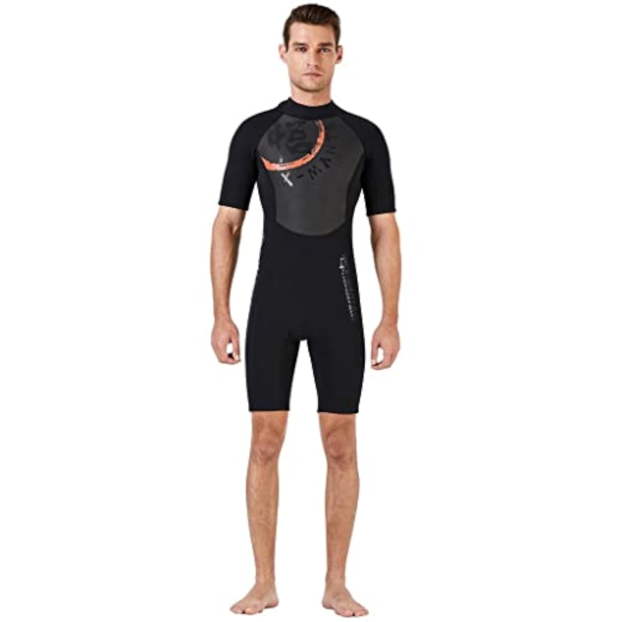 Men 3mm Diving Wetsuit One-Piece Short Sleeve Jumpsuit