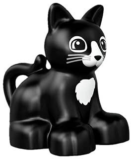 LEGO DUPLO Black Kitten Minifigure from 10847 (Bagged)