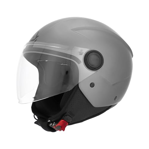 Acerbis Casco Jet Brezza Metallic Gris Oscuro S