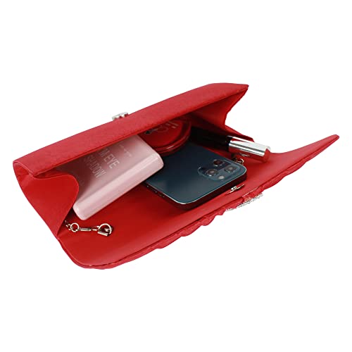 Image of Goclothod Evening Clutch Handbag Women Fashion Crossbody Shoulder Bag Chain Purse